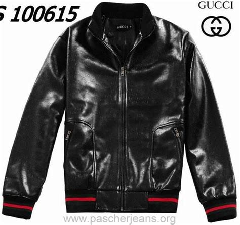 veste en cuir gucci homme